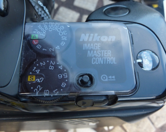 Nikon F-401 control panel