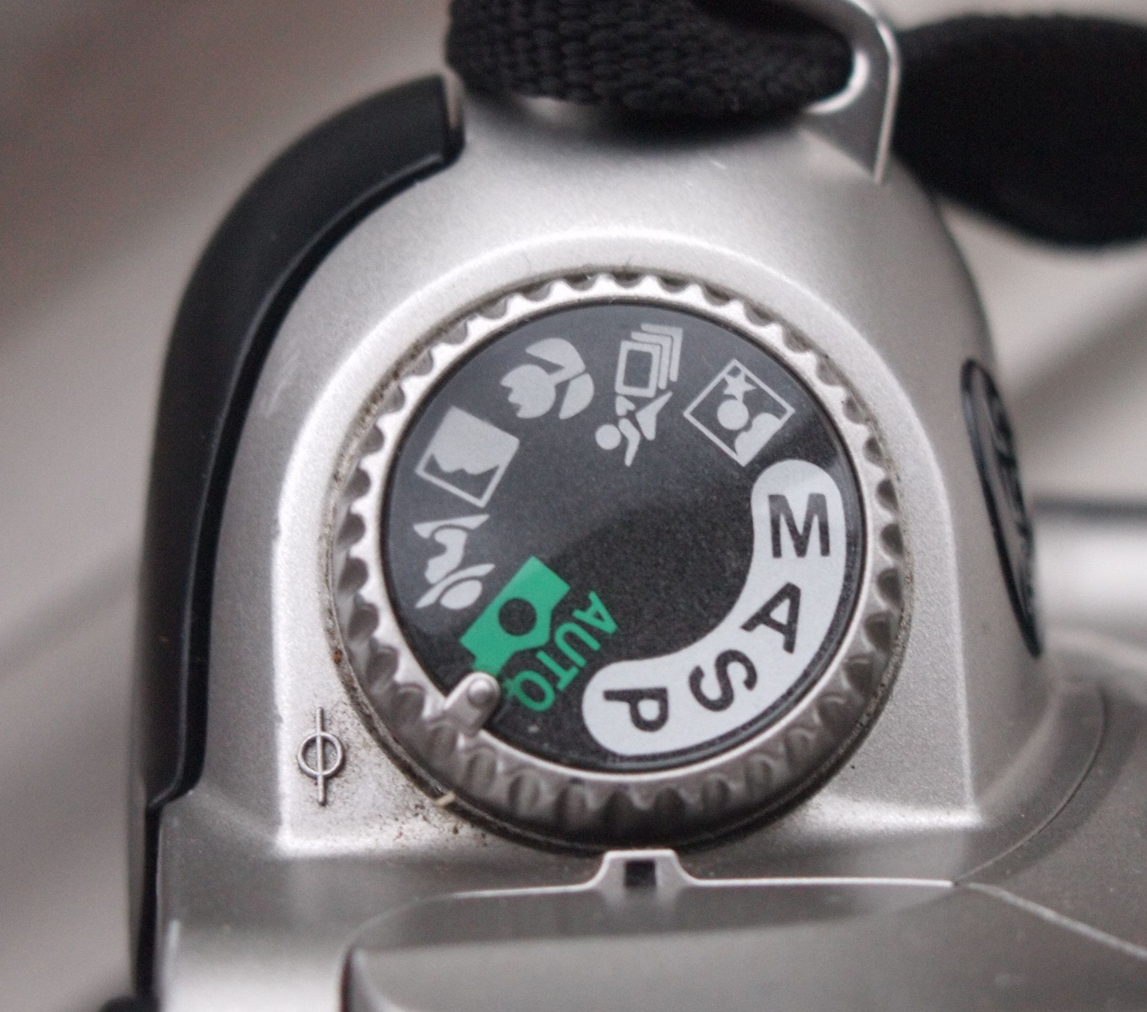 Exposure dial of Nikon F55