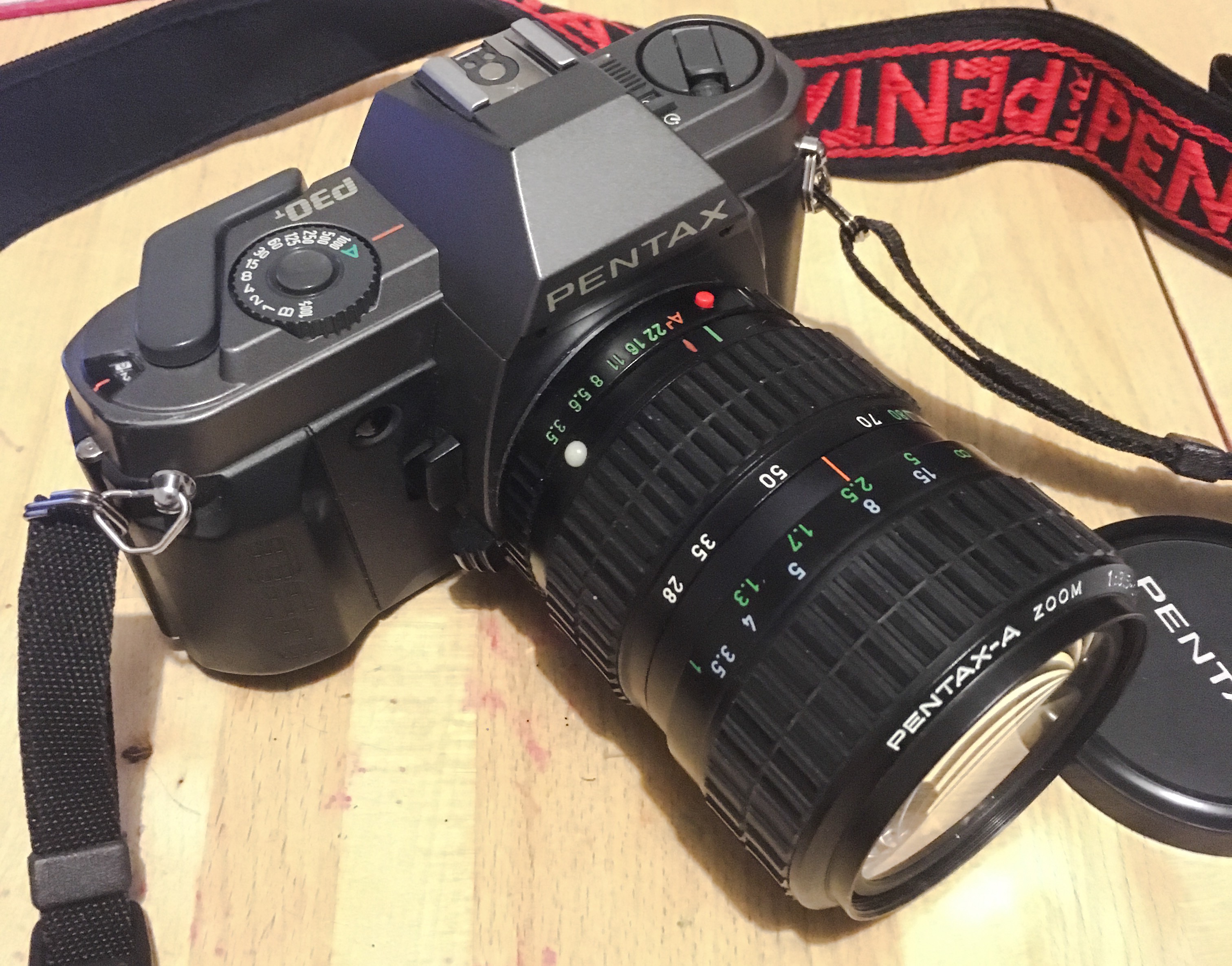 Pentax P30T with Pentax K-A 28-80mm zoom lens