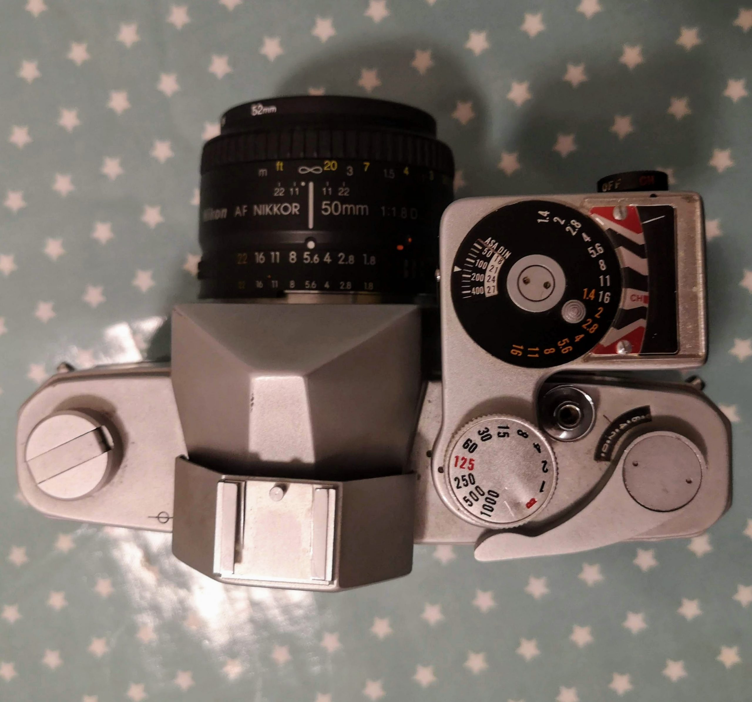 Ricoh singlex with Accessory Shoe and Meter Fitted