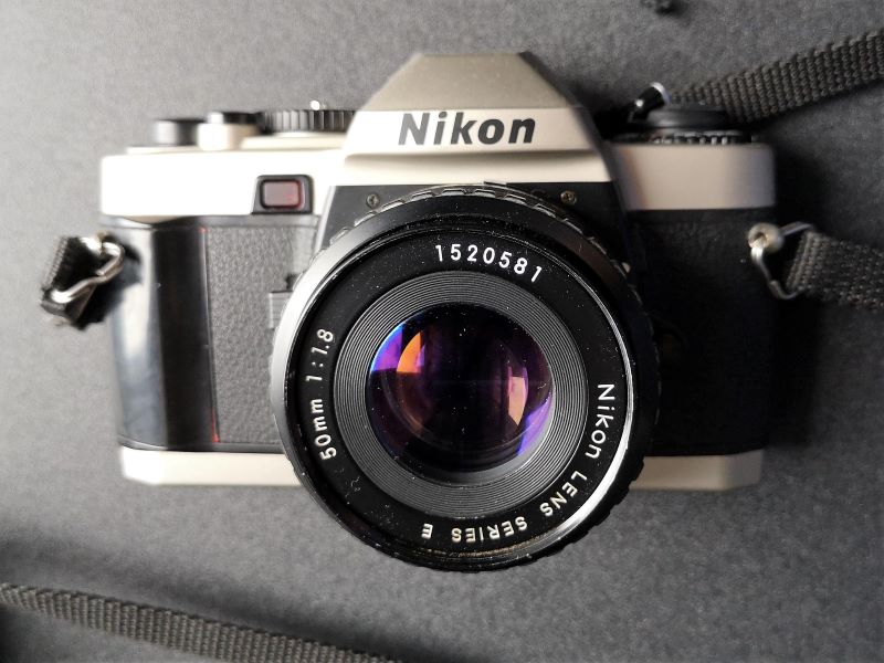 Nikon series E 50mm 1:1.8 on a Nikon FE10