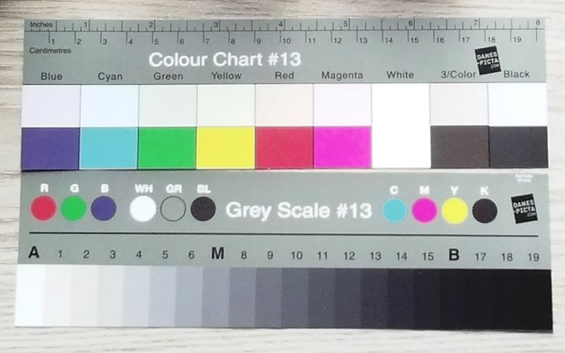 Paper Shoot (PS-V) colour scale