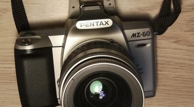 Pentax MZ-60 with Flash extended