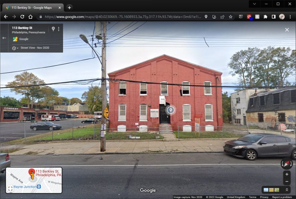 Google Street View image of 113 Berkley Street