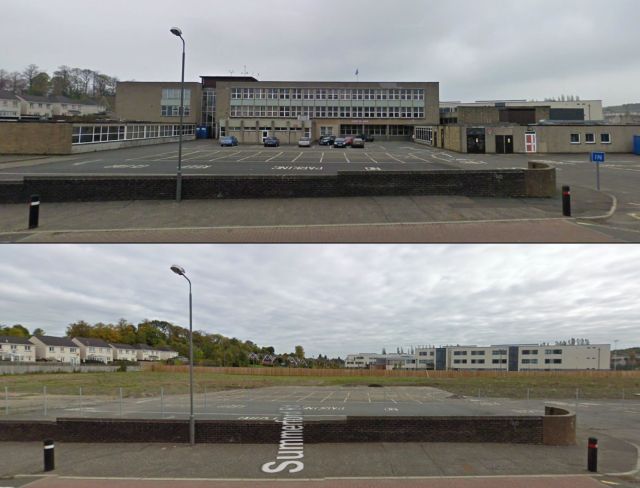 My Old School in 2009 (t) & 2010 (b)
