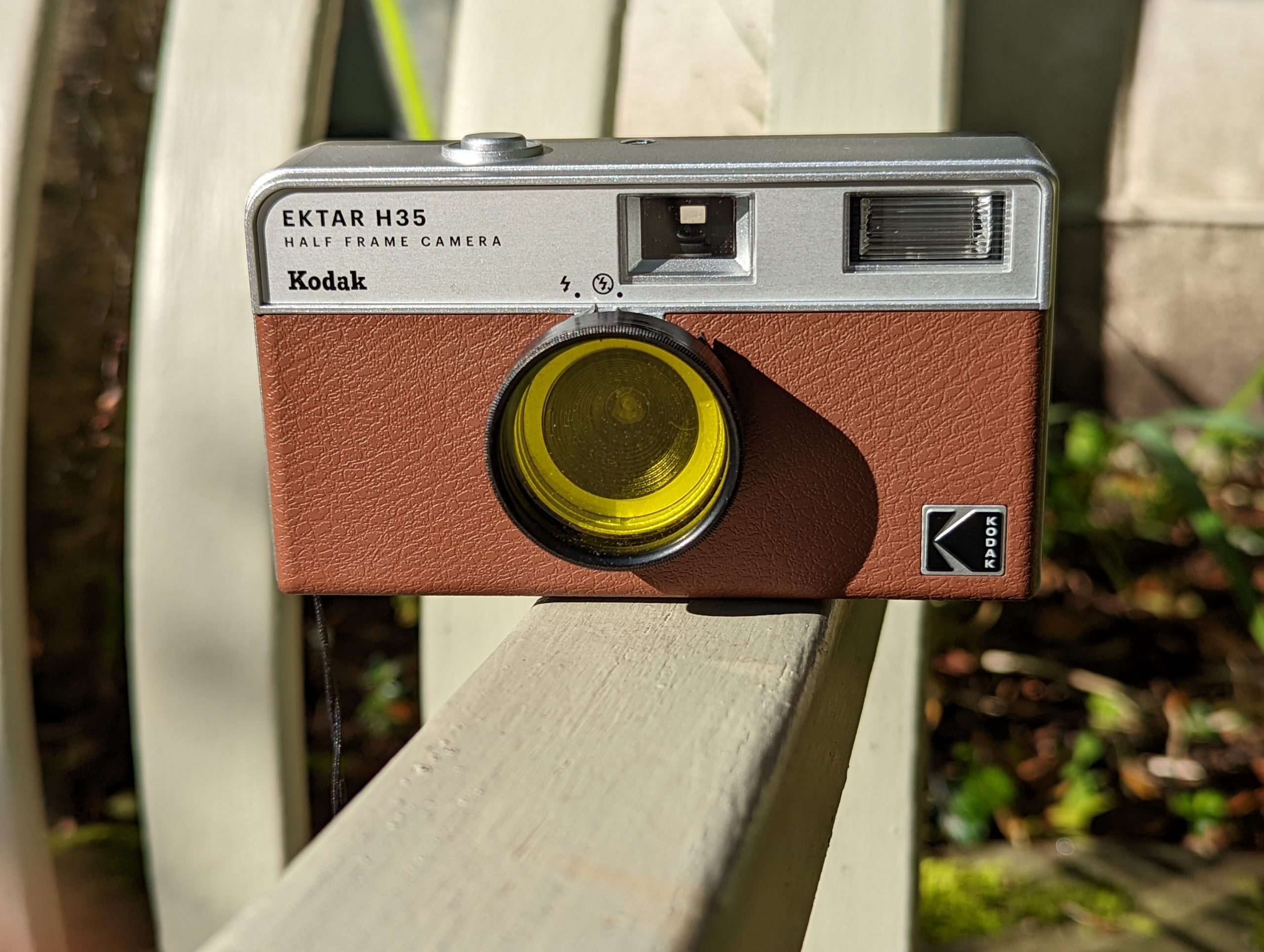 Kodak Ektar H35 with push on Yellow filter
