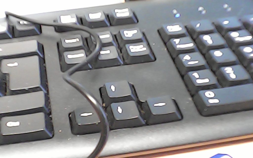 Keyboard taken on the AliEXpress Camera