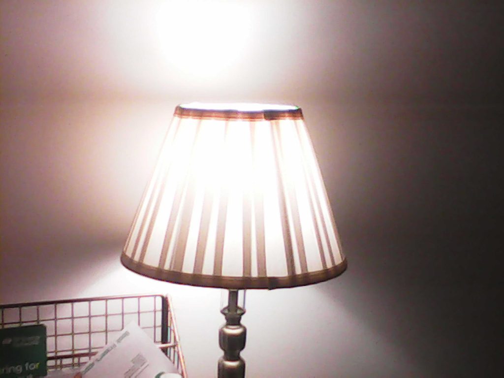 Low light shot of a lamp. Kids camera 2023