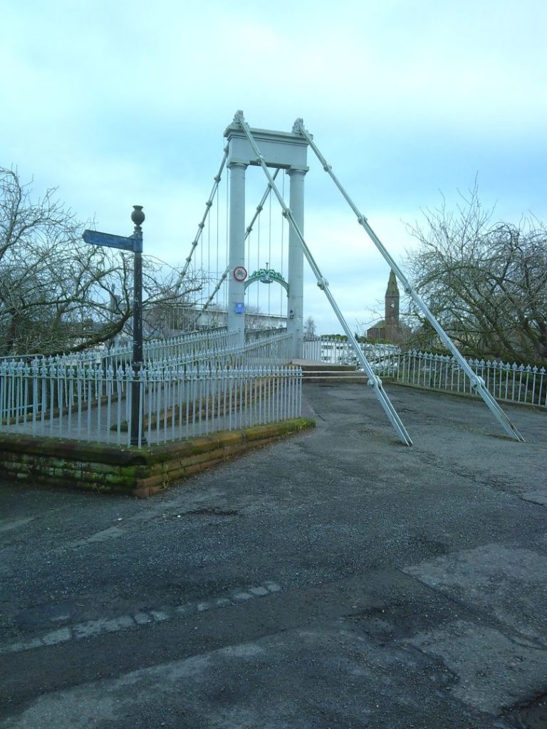 Test image taken on Camp Snap suspension Bridge