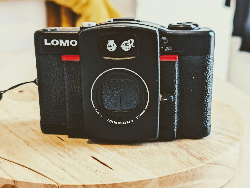 Lomography LC-A Wide which has optional half frame