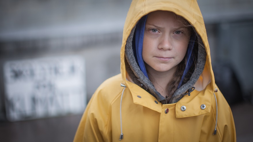 Greta Thunberg , Stockholm 2018. Image by Anders Hellberg,