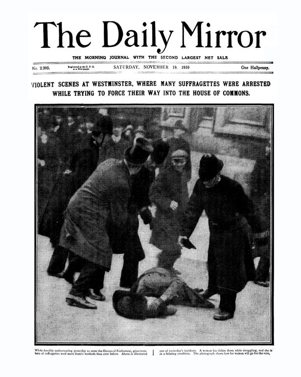 Frontpage of The Daily Mirror, 19th Nov 1910
