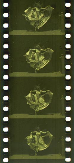Film strip from early Kinetoscope