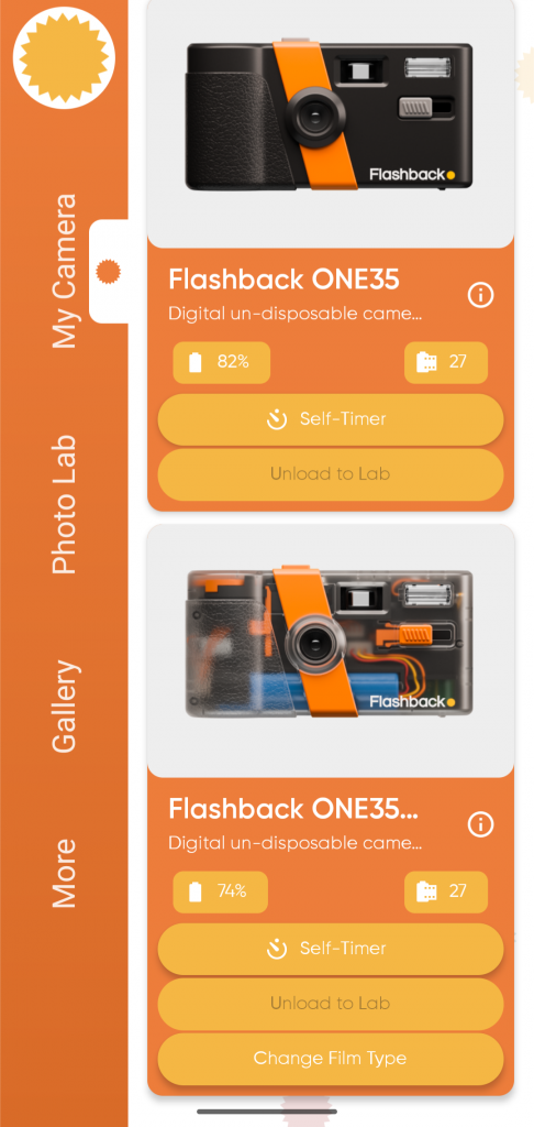 Flashback App landing page